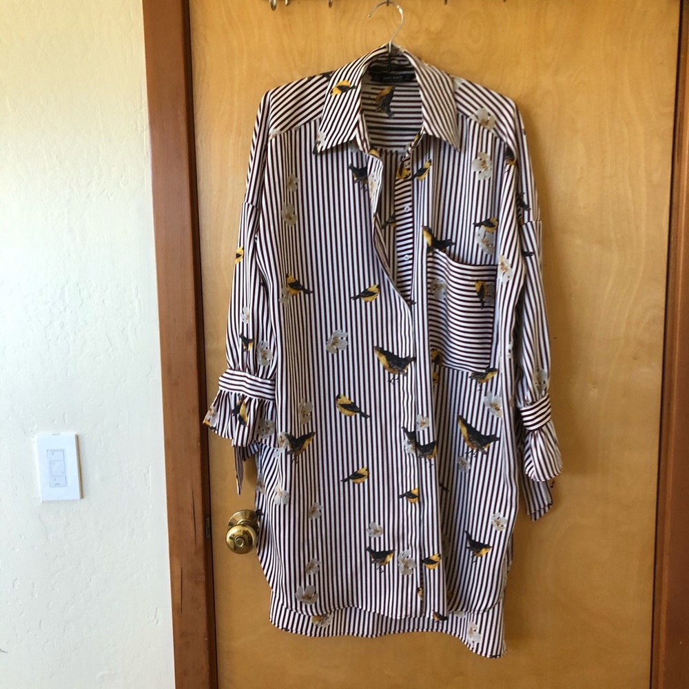 Zara shirt tunic dress
